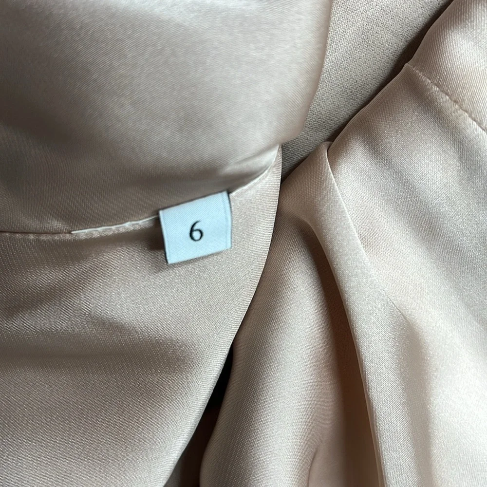 Valentino Sz 6 Silk Crepe Dusty Rose Sleeveless Long Gown - Picture 14 of 14
